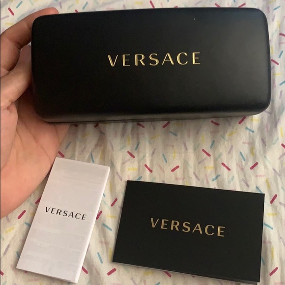 Versace silver mirror sunglasses main image 4